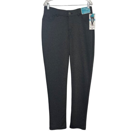 Lee Riders Comfort Waist Mid-Rise Slim Fit Pants Womens 12L Gray New Skinny Leg - Picture 1 of 10